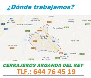 ¿ en que zonas de Arganda del Rey trabajamos ?